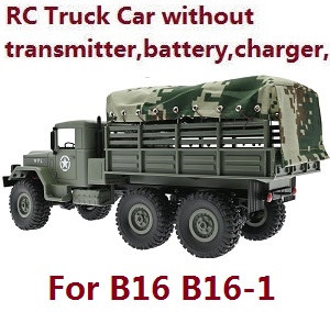 WPL B16-1 RC Military Trcuk Car without transmitter,battery,charger Green
