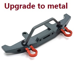 WPL B-16 B-16R B16-1 RC Military Truck Car spare parts front bumper (Metal) Titanium color