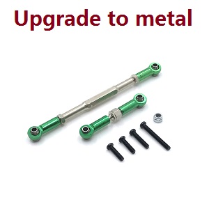 WPL B-16 B-16R B16-1 RC Military Truck Car spare parts connect steering rod set (Metal) Green