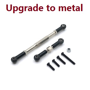 WPL B-16 B-16R B16-1 RC Military Truck Car spare parts connect steering rod set (Metal) Black