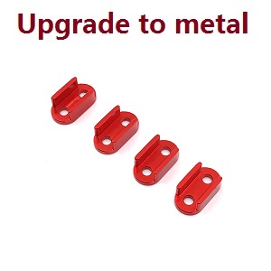 WPL B-16 B-16R B16-1 RC Military Truck Car spare parts steel plate fixing seat (Metal) Red