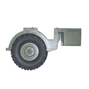 WPL B-16 B-16R B16-1 RC Military Truck Car spare wheel group Green - Click Image to Close