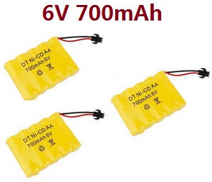WPL B-16 B-16R B16-1 RC Military Truck Car spare parts 6V 700mAh battery 3pcs