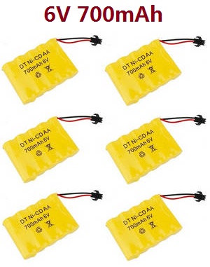 WPL B-16 B-16R B16-1 RC Military Truck Car spare parts 6V 700mAh battery 6pcs
