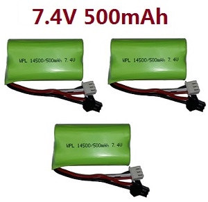 WPL B-16 B-16R B16-1 RC Military Truck Car spare parts 7.4V 500mAh battery 3pcs
