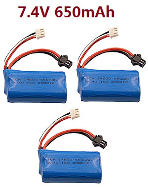 WPL B-16 B-16R B16-1 RC Military Truck Car spare parts 7.4V 650mAh battery 3pcs