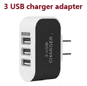WPL B-16 B-16R B16-1 RC Military Truck Car spare parts 3 USB charger adapter - Click Image to Close