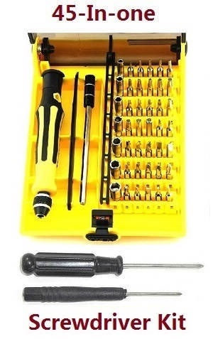 WPL B-16 B-16R B16-1 RC Military Truck Car spare parts 45-in-one A set of boutique screwdriver and 2x cross screwdriver - Click Image to Close