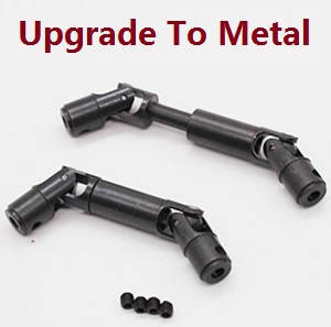 WPL B-16 B-16R B16-1 RC Military Truck Car spare parts front,rear driving shaft (Metal) Black