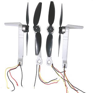 MJX B19 Bugs 19 RC drone quadcopter spare parts side motor arms with main blades set 4pcs