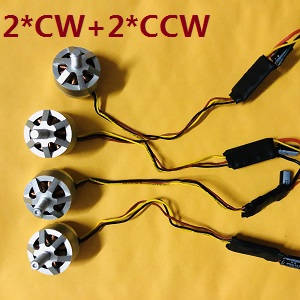 MJX Bugs 2SE B2SE RC Quadcopter spare parts main brushless motors with ESC board 2*CW+2*CCW - Click Image to Close