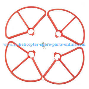 JJRC X8 RC Quadcopter spare parts protection frame set (Red)