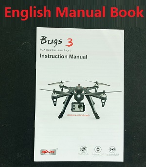 MJX B3 Bugs 3 RC quadcopter spare parts English manual book