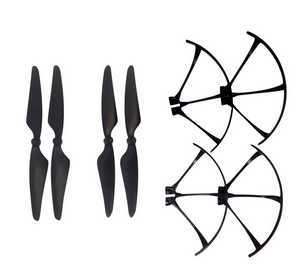 MJX B3 Bugs 3 RC quadcopter spare parts main baldes + protection frame - Click Image to Close