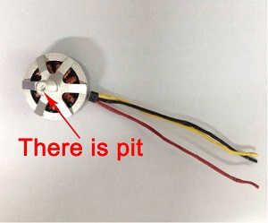MJX B3 Bugs 3 RC quadcopter spare parts brushless motor (CCW There is a pit) - Click Image to Close