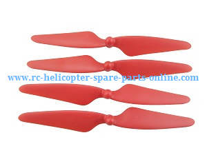 MJX Bugs 3H B3H RC Quadcopter spare parts main blades (Red) - Click Image to Close