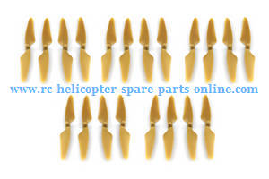 MJX Bugs 3H B3H RC Quadcopter spare parts main blades (5sets Gold) - Click Image to Close