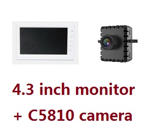 MJX Bugs 3 Mini, B3 Mini RC Quadcopter spare parts 4.3 inch monitor + C5810 5.8G FPV camera