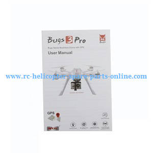 MJX Bugs 3 Pro, B3 Pro RC Quadcopter spare parts English manual book MJX Bugs 3 Pro, B3 Pro RC Quadcopter spare parts English manual book