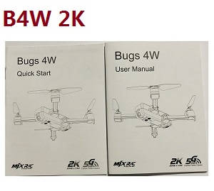 MJX Bugs 4W B4W RC Quadcopter spare parts English manual book (2K 1080P version)