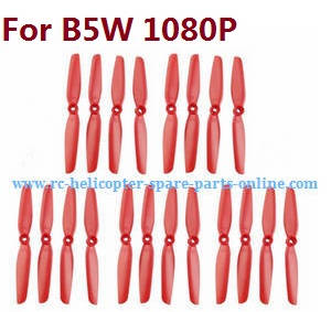 MJX Bugs 5W B5W RC Quadcopter spare parts main blades (Red 5sets)