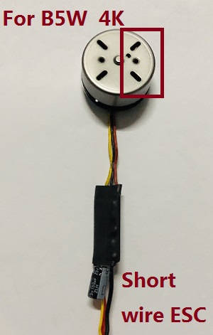 MJX Bugs 5W B5W RC Quadcopter spare parts brushless motor with short wire ESC board [There are 4 holes on the right] (For B5W 4K version)