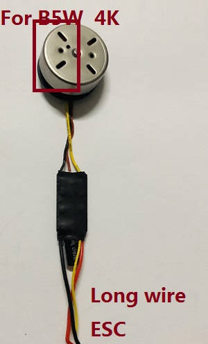 MJX Bugs 5W B5W RC Quadcopter spare parts brushless motor with long wire ESC board [There are 4 holes on the left] (For B5W 4K version)