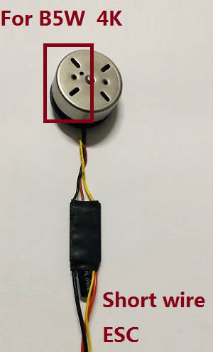 MJX Bugs 5W B5W RC Quadcopter spare parts brushless motor with short wire ESC board [There are 4 holes on the left] (For B5W 4K version)