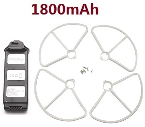 *** Deal *** JJRC JJPRO X5 X5P RC Drone Quadcopter spare parts 1800mAh battery + White upgrade protection frame set