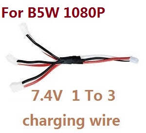 MJX Bugs 5W B5W RC Quadcopter spare parts 1 to 3 charger wire 7.4V