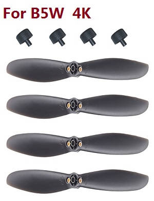 MJX Bugs 5W B5W RC Quadcopter spare parts main blades with caps (For B5W 4K version) - Click Image to Close
