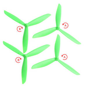 Bayangtoys X16 RC quadcopter drone spare parts upgrade 3-leaf main blades (Green)