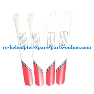 BR6008 BR6008T RC helicopter spare parts main blades (2x upper + 2x lower) - Click Image to Close