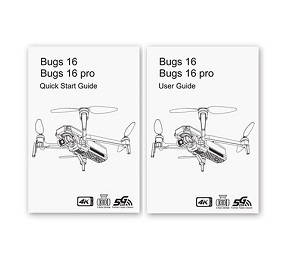 MJX B16 Pro Bugs 16 Pro RC drone quadcopter spare parts English manual book - Click Image to Close