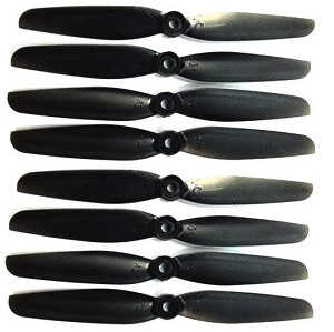 MJX Bugs 6, Bugs 8, B6 B8 RC Quadcopter spare parts main blades (Black 2sets) - Click Image to Close