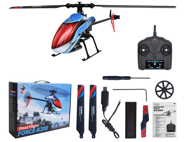 Wltoys XK K200 Real Flight Force-K200 RC Helicopter