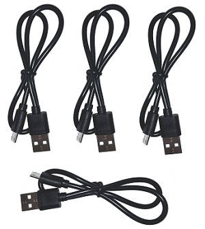 Aosenma CG036 RC Drone spare parts USB charger wire 4pcs - Click Image to Close