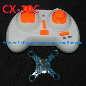 cheerson cx-10 cx-10a cx-10c cx10 cx10a cx10c quadcopter spare parts PCB + transmitter (CX-10C) - Click Image to Close