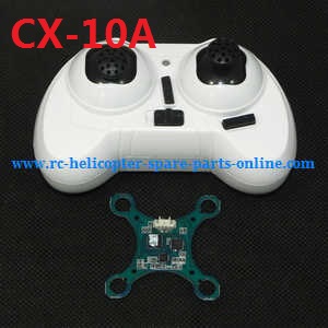 cheerson cx-10 cx-10a cx-10c cx10 cx10a cx10c quadcopter spare parts PCB + transmitter (CX-10A) - Click Image to Close