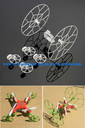 cheerson cx-10 cx-10a cx-10c cx10 cx10a cx10c quadcopter spare parts wheels set (White) - Click Image to Close