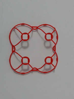 Cheerson CX-10D CX-10DS quadcopter spare parts outer protection frame set (Red) - Click Image to Close