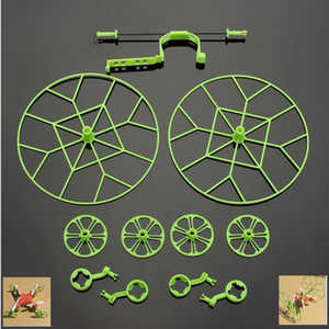 Cheerson CX-10D CX-10DS quadcopter spare parts outer protection frame set (Upgrade Green) - Click Image to Close