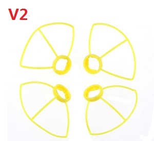 Cheerson CX-10D CX-10DS quadcopter spare parts outer protection frame (V2 Yellow) - Click Image to Close
