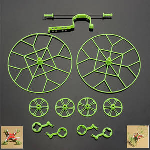 Cheerson CX-10SD RC quadcopter spare parts upgrade protection frame set (Green) - Click Image to Close