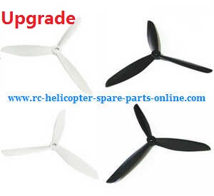 cheerson cx-20 cx20 cx-20c quadcopter spare parts upgrade Three leaf shape blades (White-Black) - Click Image to Close