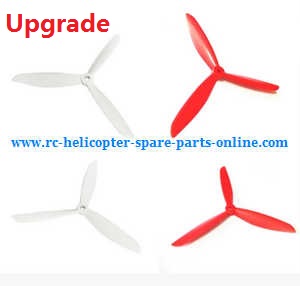 cheerson cx-20 cx20 cx-20c quadcopter spare parts upgrade Three leaf shape blades (White-Red) - Click Image to Close
