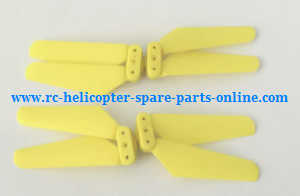 Cheerson CX-40 Frog Mini folding RC quadcopter spare parts main blades (Yellow) - Click Image to Close