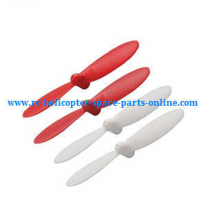 Cheerson CX-OF RC quadcopter spare parts main blades (Red-White) - Click Image to Close