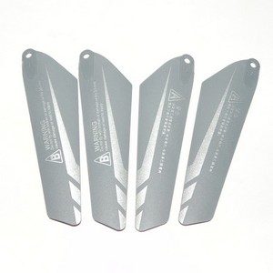 DFD F103 F103B RC helicopter spare parts main blades (2x upper + 2x lower) - Click Image to Close