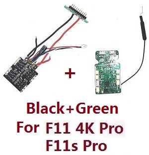 SJRC F11 series RC Drone spare parts PCB receiver and power board (Only for F11 4K Pro and F11s Pro) Black+Green